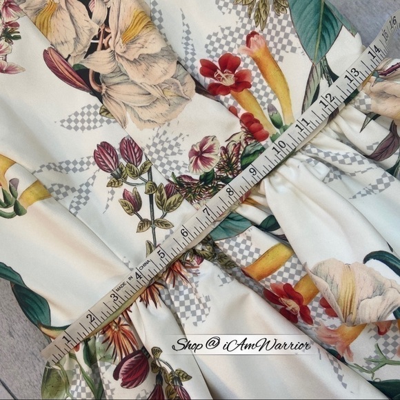 Anthropologie NWT Tropical print peplum dress *shop@iamwarrior - Picture 11 of 16